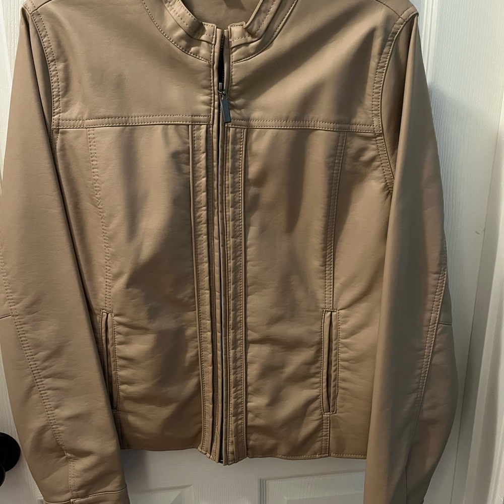 Faux leather jacket